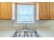 Close up on stainless steel kitchen sink with window at 8051 Trinity Park Dr, Riverdale, GA 30296