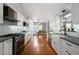 Eat-in kitchen with white cabinets, stainless steel appliances and eat-in dining area at 31 Clearview Dr, Cartersville, GA 30121