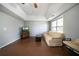 Comfortable living room with a tray ceiling, hardwood floors, and lots of natural light at 31 Clearview Dr, Cartersville, GA 30121
