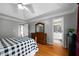 Main bedroom showcasing hardwood floors and en-suite bath at 31 Clearview Dr, Cartersville, GA 30121
