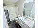 Bright bathroom featuring modern fixtures, vanity with marble countertops, toilet, and shower at 515 Sherwin Ct, Mcdonough, GA 30252