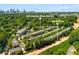Aerial view of townhomes at 833 Charles Bank Ave SE near The Beltline and featuring lush greenery in Atlanta, Georgia at 833 Charles Bank Se Ave, Atlanta, GA 30312