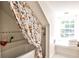 Bright bathroom with a tub, decorative shower curtain and a window providing natural light at 2121 Ponce De Leon Ne Ave, Atlanta, GA 30307
