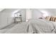 Charming bedroom with sloped ceiling, a vanity area, and neutral decor creating a tranquil space at 2121 Ponce De Leon Ne Ave, Atlanta, GA 30307