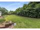 Expansive backyard with lush green lawn and tree line at 1619 Folkstone Ne Rd, Brookhaven, GA 30329