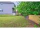 Spacious backyard featuring a privacy fence and lush greenery at 535 Pierpoint Dr, Atlanta, GA 30331