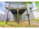 The home's backyard exterior includes a wooden deck and finished basement at 535 Pierpoint Dr, Atlanta, GA 30331