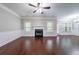 Bright living room with hardwood floors, fireplace, and ample natural light at 535 Pierpoint Dr, Atlanta, GA 30331