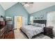 Main bedroom with high ceilings and lots of natural light at 545 Creek Landing Ln, Alpharetta, GA 30005