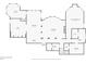 Basement floorplan features an office, gym, two living rooms, a kitchen, bathroom, bedroom and an unfinished basement at 560 Indigo Dr, Roswell, GA 30075