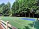 Well-maintained outdoor basketball court with green surface and trees at 1114 Waterford Green Pt, Marietta, GA 30068