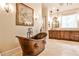 Bathroom showcasing a copper soaking tub with a luxurious faucet and a long vanity at 1114 Waterford Green Pt, Marietta, GA 30068