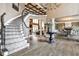 Spacious foyer leads to a curved staircase, dining room and large living area at 1114 Waterford Green Pt, Marietta, GA 30068