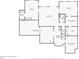 Basement floorplan featuring finished and unfinished spaces, storage, and Gathering room at 1275 Smokehouse Trl, Cumming, GA 30041