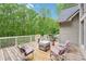Back deck with patio furniture, potted plants and a grill at 1275 Smokehouse Trl, Cumming, GA 30041