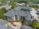 Aerial view of condo with lush landscaping, convenient parking, and prime location at 1850 Cotillion Dr # 3114, Atlanta, GA 30338