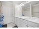 Spacious bathroom with double sinks, marble countertops, and white cabinetry at 1850 Cotillion Dr # 3114, Atlanta, GA 30338