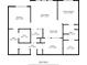 Detailed floor plan with room dimensions showing layout of living spaces, bedrooms, and bathrooms at 1850 Cotillion Dr # 3114, Atlanta, GA 30338