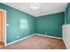 Green bedroom featuring a window and a ceiling fan at 2248 Bethel Rd, Conyers, GA 30012
