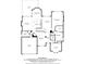 Detailed floor plan of a spacious home, showcasing layout and room dimensions for easy visualization at 150 Park Creek Dr, Alpharetta, GA 30005