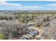High-angle aerial view showcasing a variety of homes in a verdant, tree-filled neighborhood at 665 Ferris St, Atlanta, GA 30310
