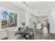 Cozy dining room with large windows offering scenic views and modern lighting fixture at 665 Ferris St, Atlanta, GA 30310