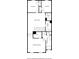 Layout of floor two shows bedrooms, laundry, and bathrooms at 6595 Story Cir, Norcross, GA 30093
