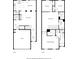 Layouts of floor one and floor two show bedrooms, bathrooms, laundry, and garage at 6595 Story Cir, Norcross, GA 30093