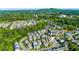 Expansive aerial view of a suburban neighborhood with lush greenery and well-maintained homes, showcasing community living at 2601 Boulder Way, Woodstock, GA 30188
