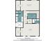 Second-floor plan with primary and secondary bedrooms, two bathrooms, walk-in closets and laundry room at 608 S Evelyn Nw Pl, Atlanta, GA 30318