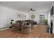 Cozy living room featuring hardwood floors, neutral paint colors, and modern decor at 552 Steels Bridge Rd, Canton, GA 30114