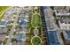 Aerial view of a Primary planned community featuring walking trails and neighborhood greenspace at 6775 Pippin Walk, Alpharetta, GA 30005