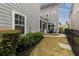 Well-maintained backyard with patio, grass, and a fence for privacy at 4020 Declaration Dr, Roswell, GA 30076