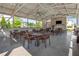 Spacious covered pavilion with tables and chairs, perfect for community gatherings at 4020 Declaration Dr, Roswell, GA 30076