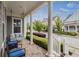 Relaxing front porch with comfortable seating and a swing, perfect for enjoying the neighborhood view at 4020 Declaration Dr, Roswell, GA 30076