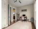 Home office with natural light, wood floors, neutral paint, and ample workspace at 4020 Declaration Dr, Roswell, GA 30076