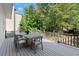 Back deck with outdoor seating, offering ample space for outdoor entertainment at 5620 Preserve Cir, Johns Creek, GA 30005