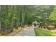 Scenic gazebo in a tranquil community setting with walking path and benches at 5654 Lawley Dr, Alpharetta, GA 30022