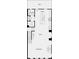 Second floor floorplan featuring a great room, dining room, kitchen and half bathroom at 407 Nix Ln, Lawrenceville, GA 30046