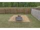 Scenic backyard with a cozy fire pit and seating area, perfect for outdoor entertaining at 3510 Meadow Grass Dr, Dacula, GA 30019