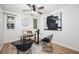 Modern office features glass desk, contemporary chairs, and lots of natural light at 120 Alden Nw Ave # D2, Atlanta, GA 30309