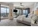 Aesthetic main bedroom with beautiful windows and access to private balcony area at 3344 Peachtree Ne Rd # 3601, Atlanta, GA 30326