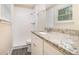 Updated bathroom featuring granite countertop and walk-in shower at 535 Transit Cir, Atlanta, GA 30349