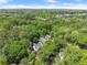 Aerial view highlighting a neighborhood surrounded by lush trees and green spaces at 2244 Spink Nw St, Atlanta, GA 30318
