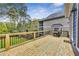 Spacious wooden deck perfect for outdoor dining and entertaining with scenic backyard views at 2244 Spink Nw St, Atlanta, GA 30318