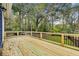 Expansive wooden deck offers views of the lush, green backyard and mature trees at 2244 Spink Nw St, Atlanta, GA 30318