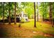Spacious backyard featuring mature trees and a deck at 6147 Pritchett Dr, Powder Springs, GA 30127
