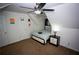 Bedroom with a neutral color palette, plush carpeting, and a ceiling fan at 6147 Pritchett Dr, Powder Springs, GA 30127
