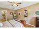 Bedroom with natural light and views of the ensuite bathroom at 682 Leighton Way, Stone Mountain, GA 30088