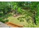 Lush green backyard with mature trees offers a private and serene outdoor space at 2740 Pasco Se Ln, Atlanta, GA 30316